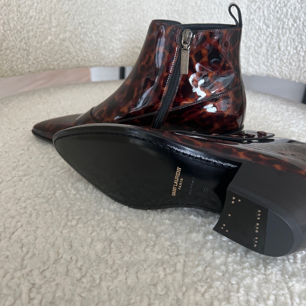 NEVER WORN- Saint Laurent Multi Color Belle 45mm Ankle Boots